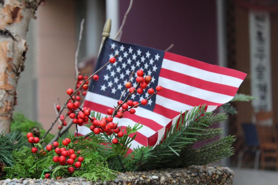 Businesses throughout downtown Vincennes have added colorful displays this holiday season.