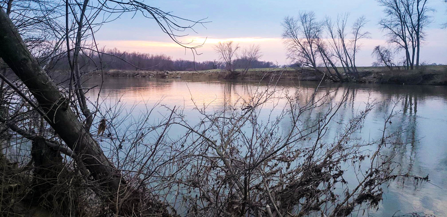 A view of the Wabash River as seen on a recent hike with the VU Hiking Club.