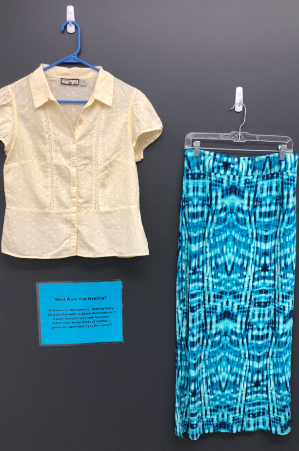 “what Were You Wearing” Survivor Art Installation On Display The Trailblazer 