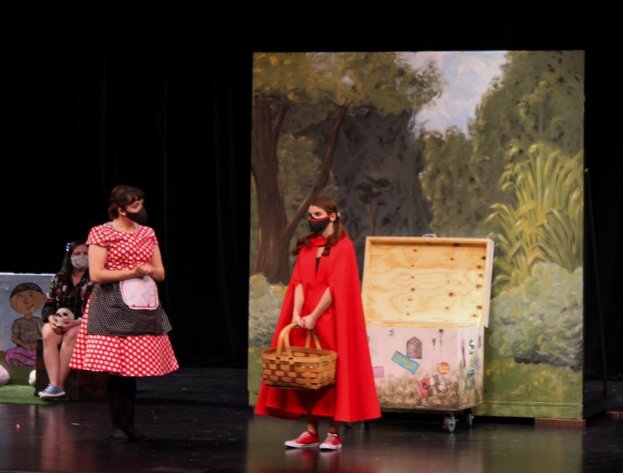 A scene from the recent production of Little Red and the Hoods.