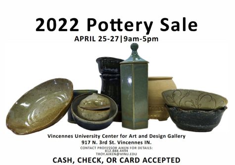 The Ceramics Club Pottery Sale will take place April 25-27.