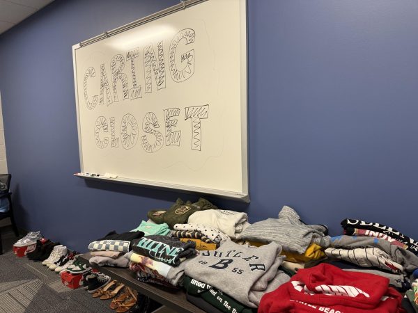 The newly-established Clothing Closet, located inside the Student Success Center, offers students in need the option to get used clothing items.