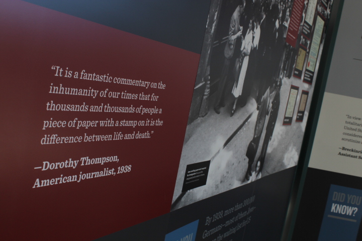 A special exhibit looking at Americans' role in the Holocaust at the Shake Learning Resource Center closed on April 28 after more than month-long run.