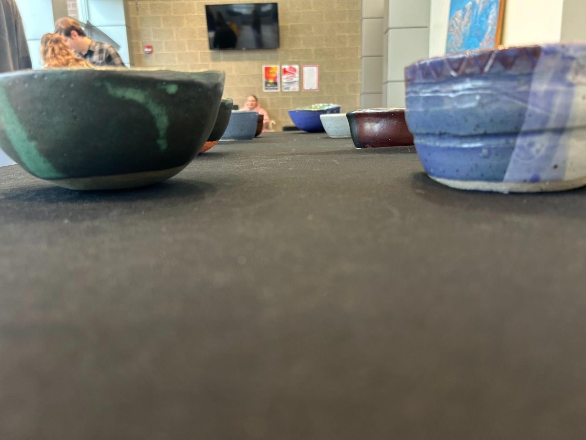Bowls were sold by the VU Clay Club and filled by soups made by the Culinary Arts Department last week. The proceeds went to Helping His Hands' food pantry.